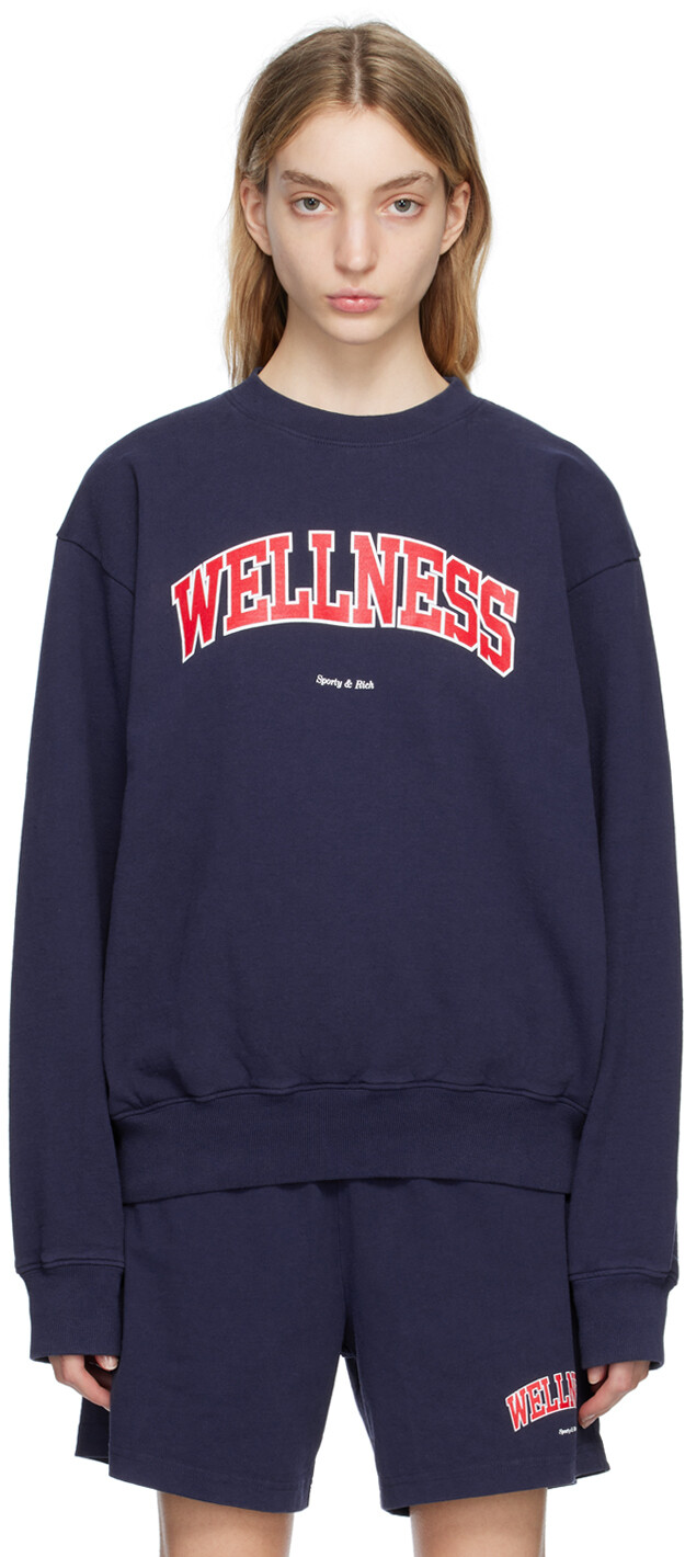 

Темно-синяя толстовка Wellness Ivy Sporty & Rich, Синий