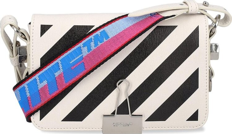 

Сумка Off-White Diag Mini Flap White/Black, белый