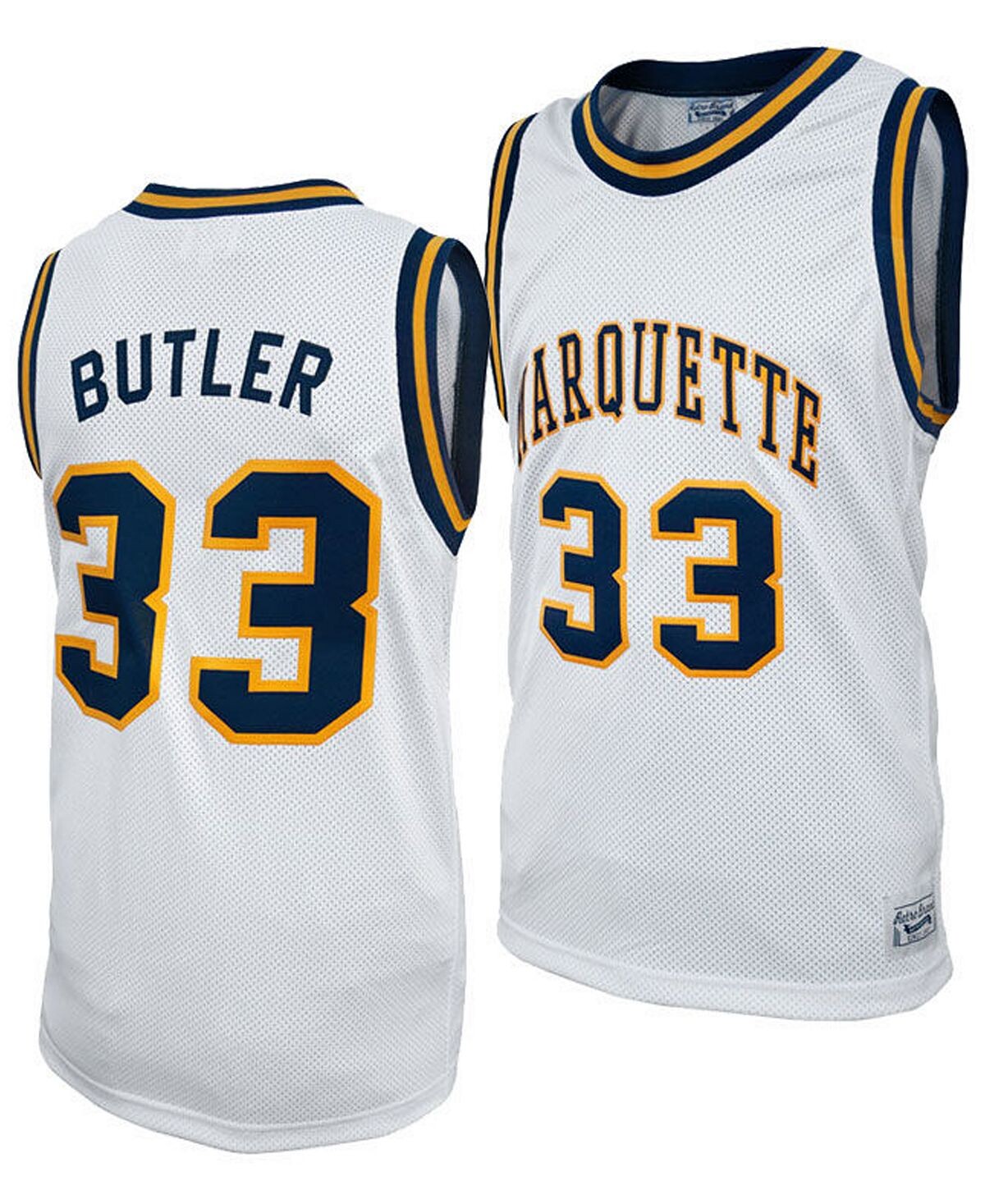 

Мужское джерси jimmy butler marquette golden eagles throwback Retro Brand, белый
