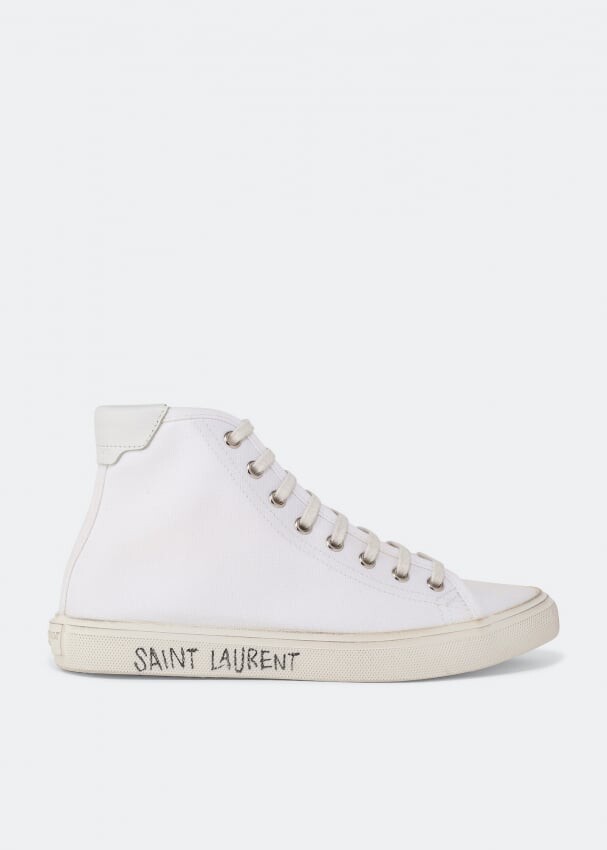 

Кроссовки SAINT LAURENT Malibu sneakers, белый