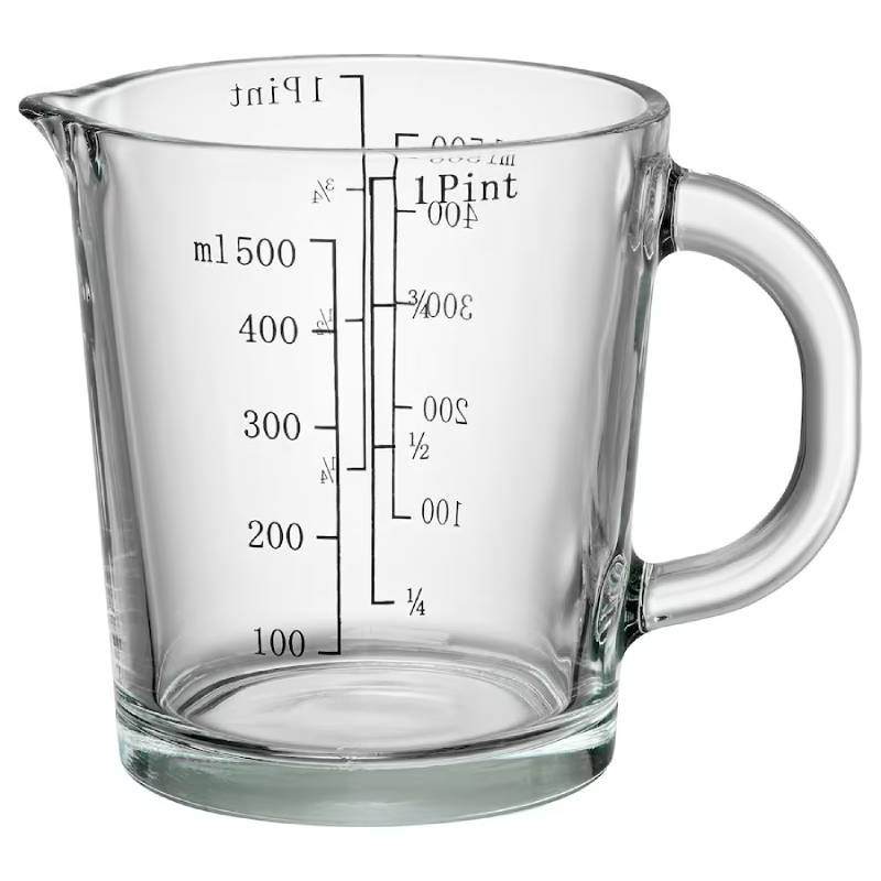 Мерный кувшин из закаленного стекла IKEA GULLPIGG Measuring Jug Tempered Glass - фото