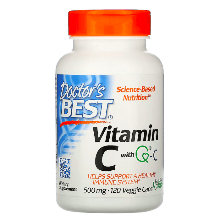 Витамин C с Q-C Doctor's Best 500 мг, 120 капсул