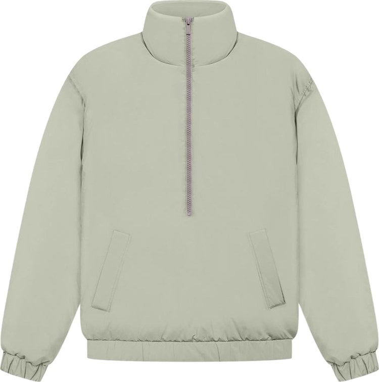 Пуховик Fear of God Essentials Half-Zip Puffer 'Seafoam', зеленый - фото