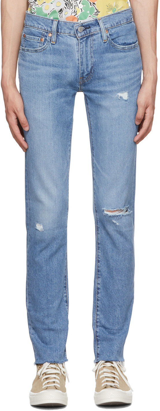 

Синие зауженные джинсы 511 Levi's