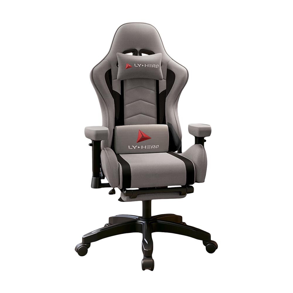 

Игровое кресло Yipinhui GF-23, подставка для ног, черный/серый