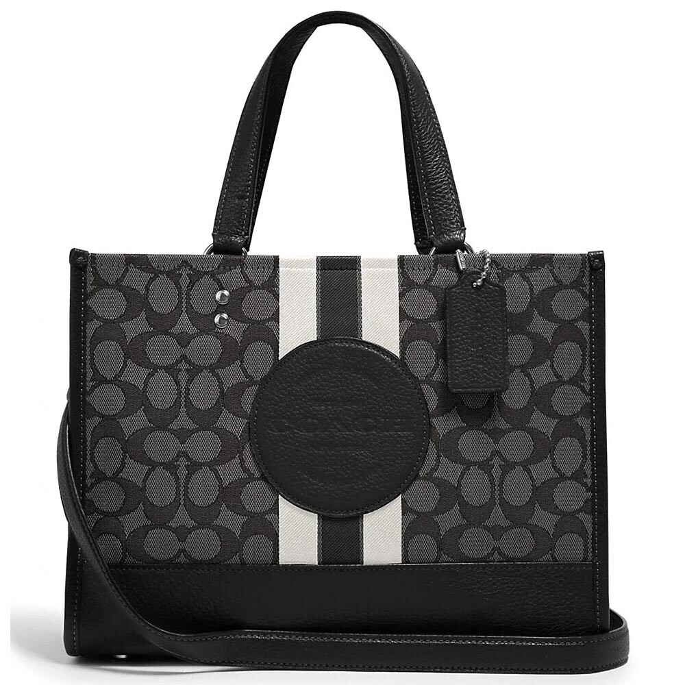 

Сумка-тоут Coach Outlet Dempsey Carryall, черный/серый