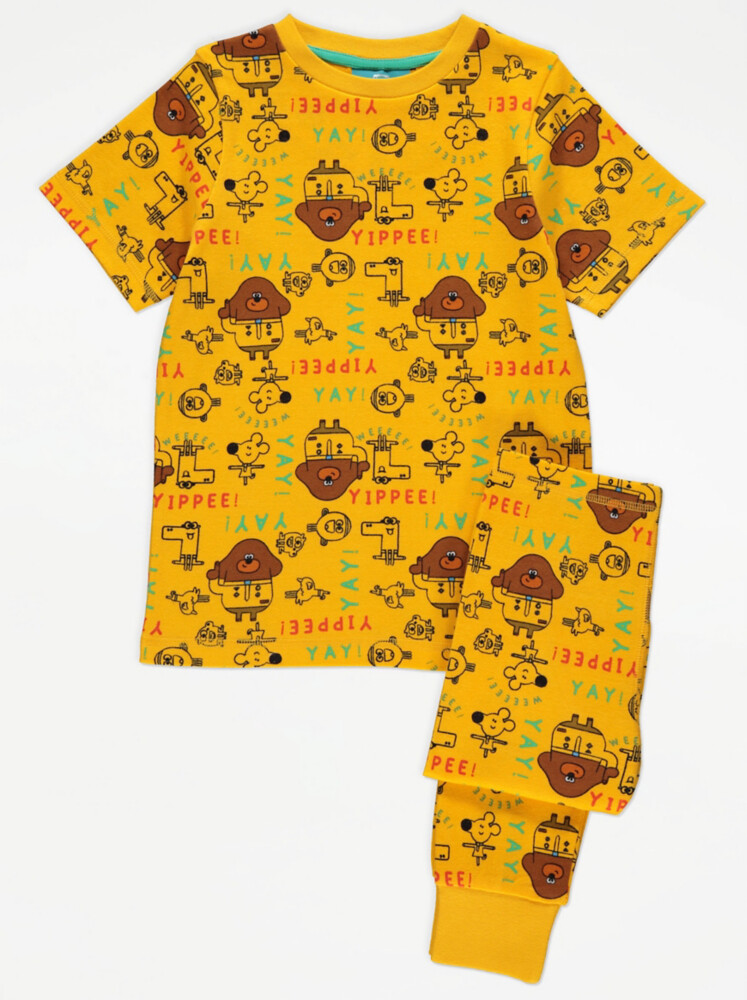 

Желтая пижама с принтом Hey Duggee George., желтый