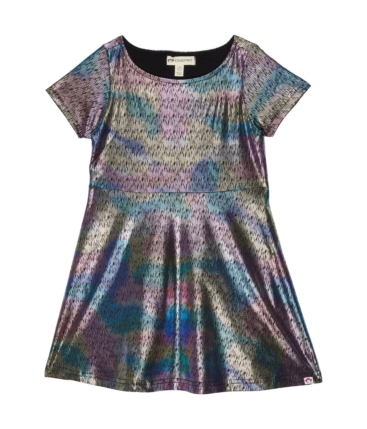 Платье Appaman Kids, Skater Metallic Rainbow Dress