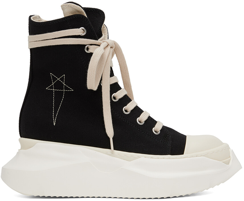 

Черные кроссовки с абстрактным принтом Rick Owens Drkshdw