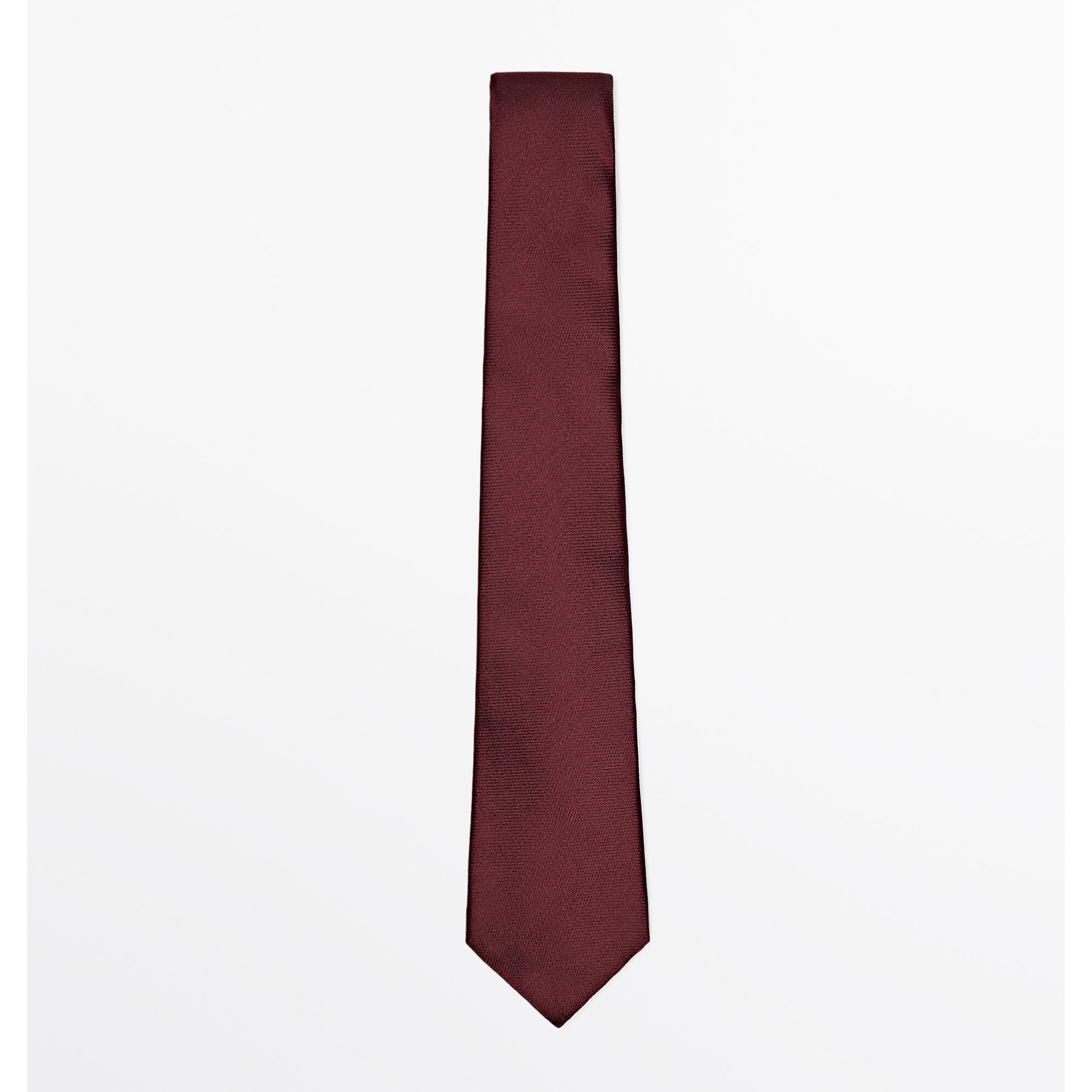 галстук zara 100% silk textured темно бежевый Галстук Massimo Dutti 100% Silk Textured, темно-бордовый