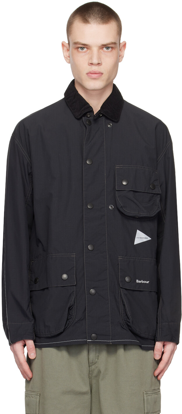 

Черная куртка Pivot Edition Barbour