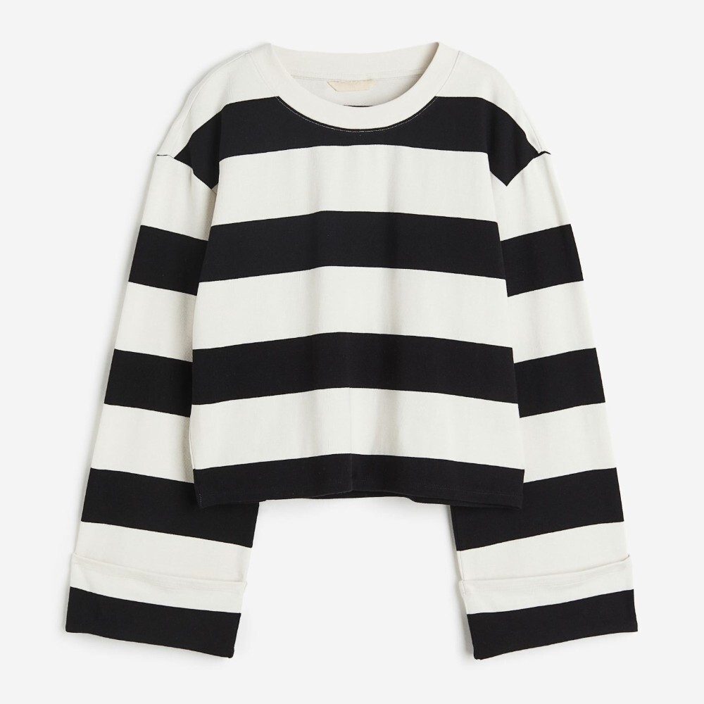 

Топ H&M Cotton, черный