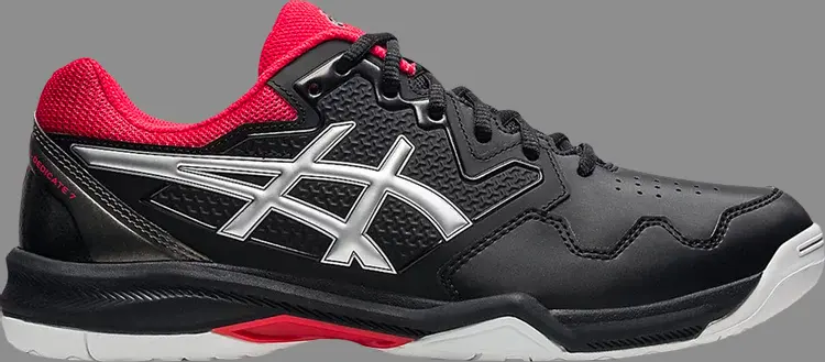 

Кроссовки gel dedicate 7 'black red' Asics, черный