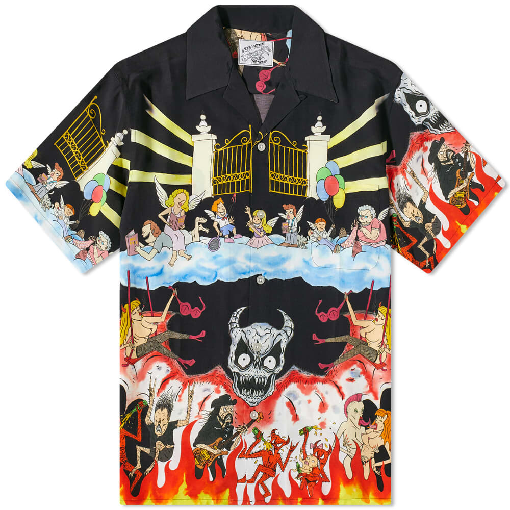 

Рубашка Wacko Maria Neck Face Anniversary Vacation Shirt