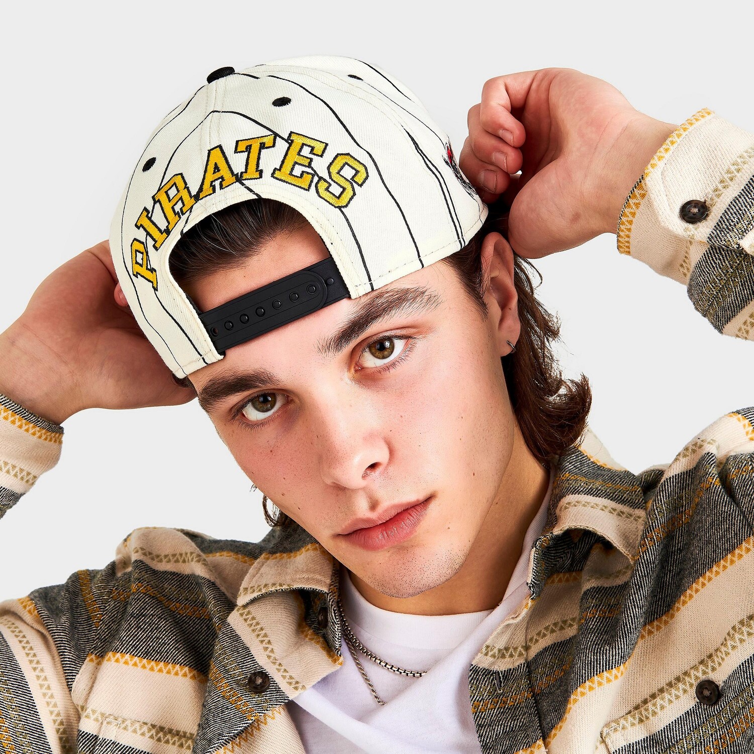 

Бейсболка New Era Pittsburgh Pirates MLB в тонкую полоску 9FIFTY Snapback, белый