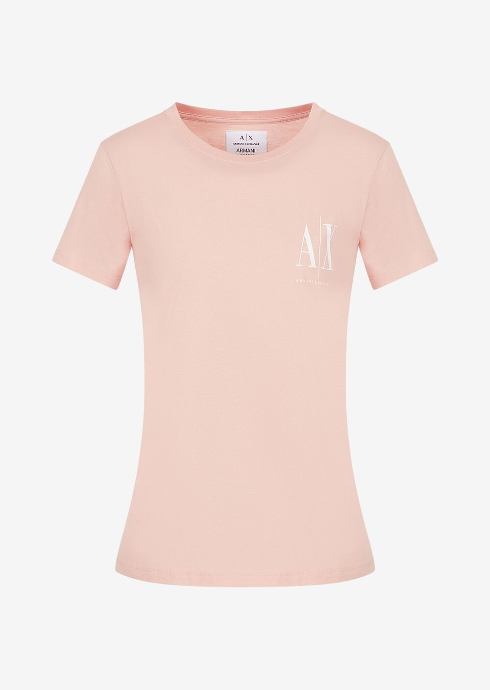 

Футболка стандартного кроя с логотипом Icon Armani Exchange, розовый