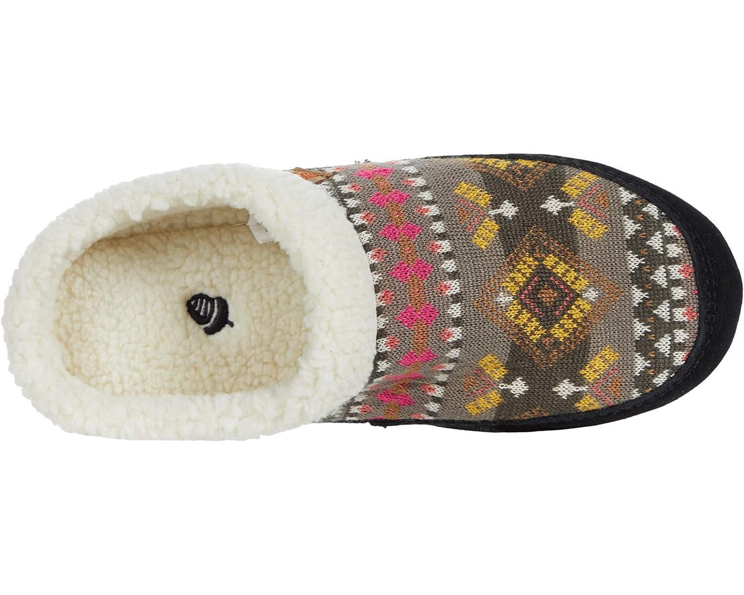 

Слипперы Fair Isle Hoodback Acorn, черный