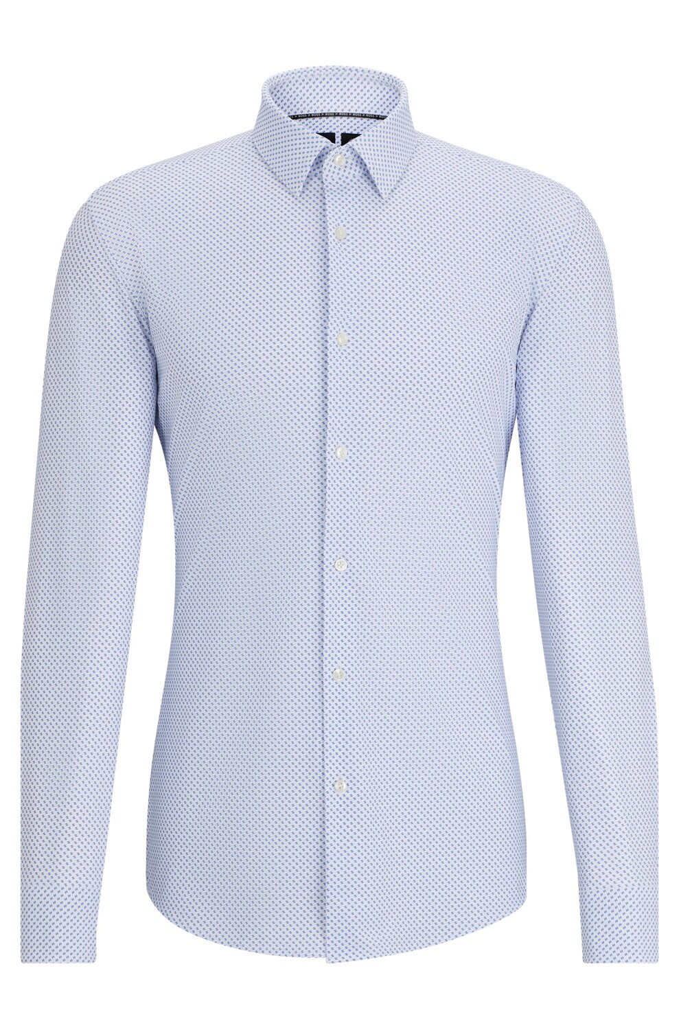 

Рубашка Boss Slim-fit In Printed Performance-stretch Fabric, голубой