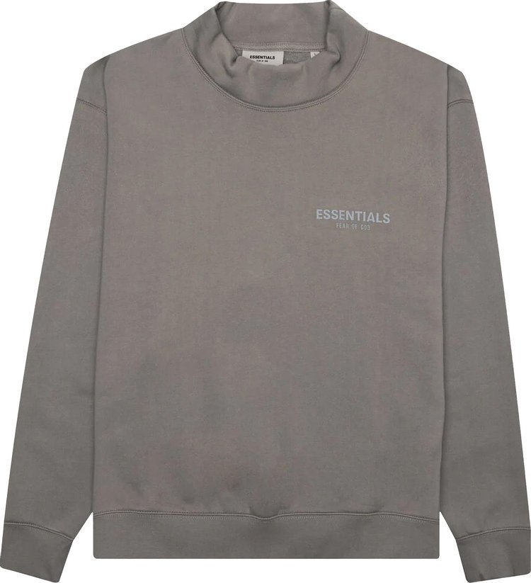 

Пуловер Fear of God Essentials Pullover Mockneck 'Stone', серый