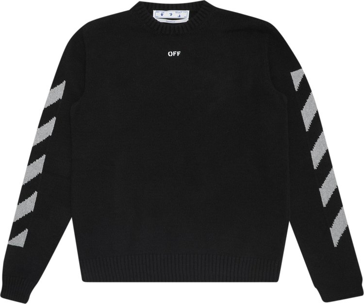 

Свитер Off-White Arrow Crewneck Sweater 'Black/High Rise', черный