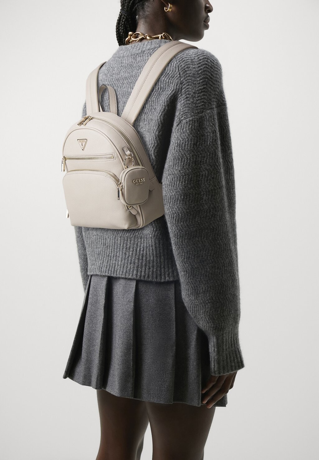 

Рюкзак Power Play Tech Backpack Set Guess, коричневато-серый