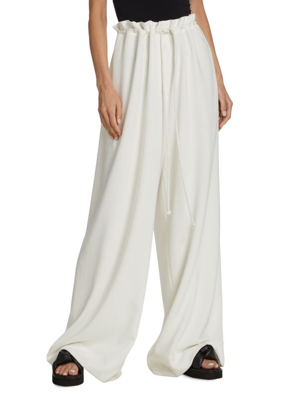 

Брюки Широкие Proenza Schouler из крепа, off white