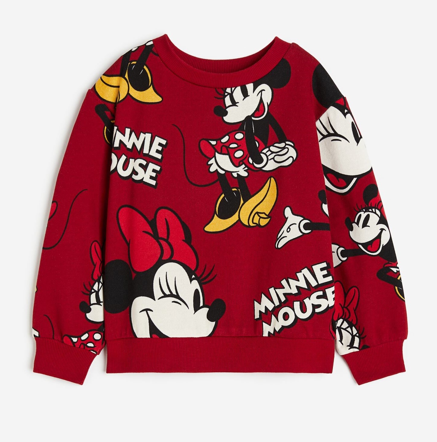 

Свитшот H&M Minnie Mouse Printed, красный