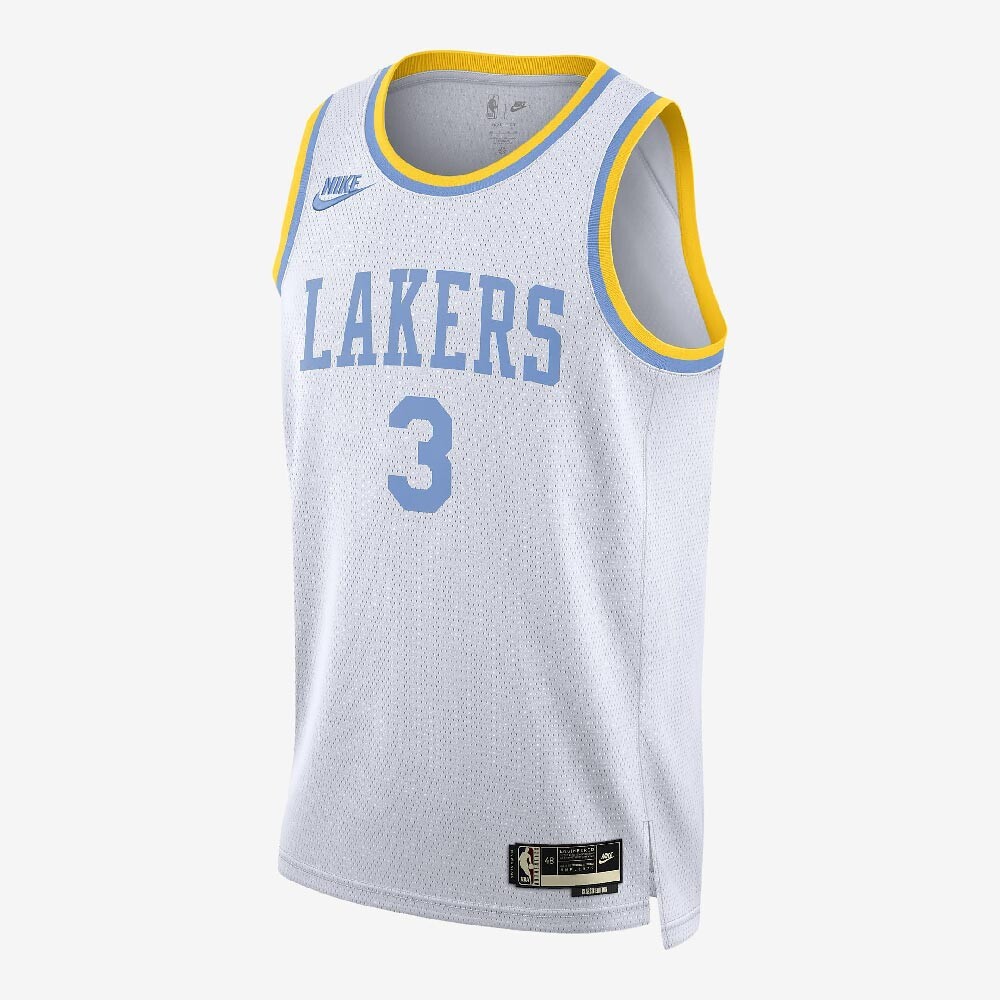 

Футболка Nike Los Angeles Lakers Nike Dri-FIT NBA, белый/синий/желтый