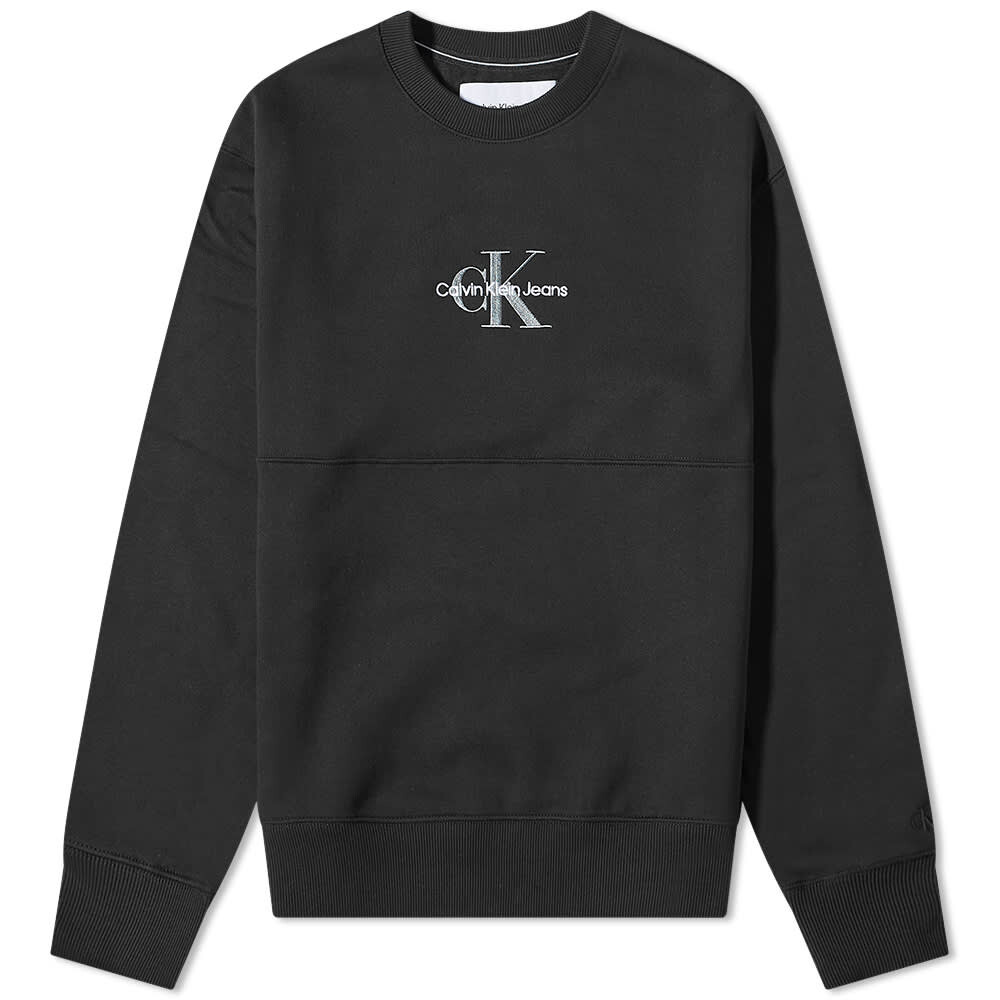

Толстовка Calvin Klein Monogram Logo Crew Sweat, Черный