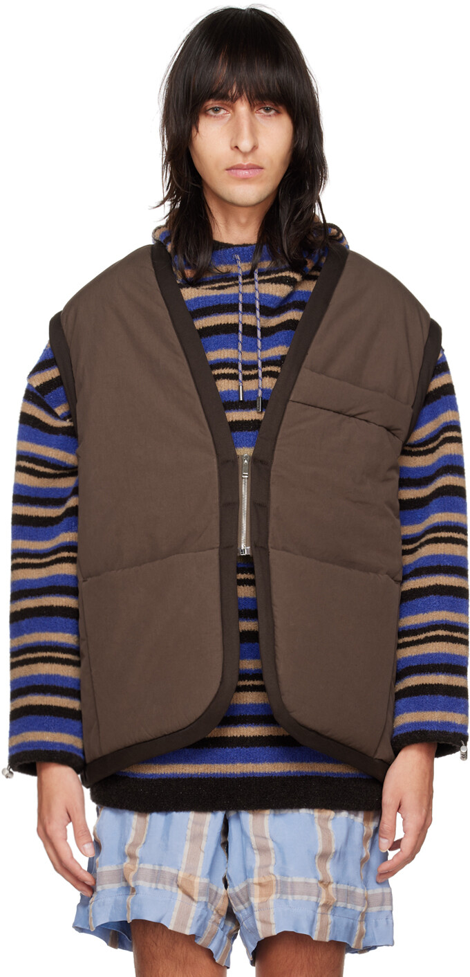 

Коричневый жилет Le Papier 'Le Gilet Pino' Jacquemus