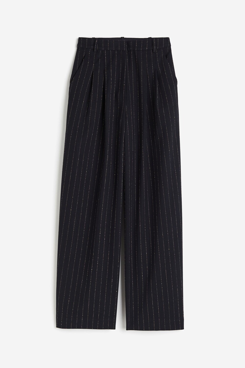 

Брюки H&M Wide-leg, темно-синий