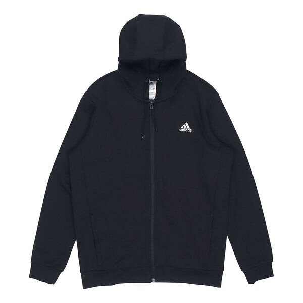 

Куртка Adidas M Sl Dk Fz Hd Embroidered Logo Sports Knit Hooded Black, Черный