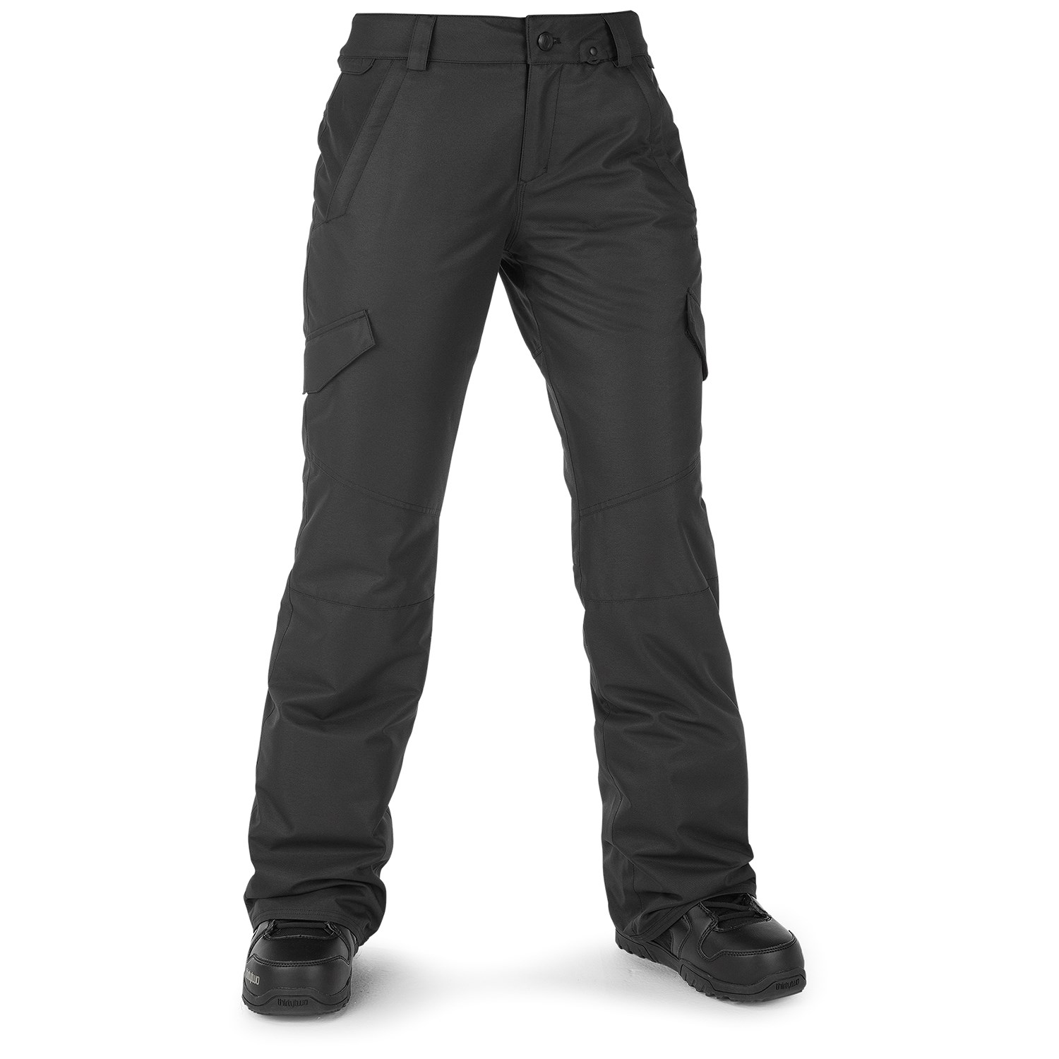 Брюки Volcom Bridger утепленные, черный брюки profmax подкладка утепленные размер 54 черный