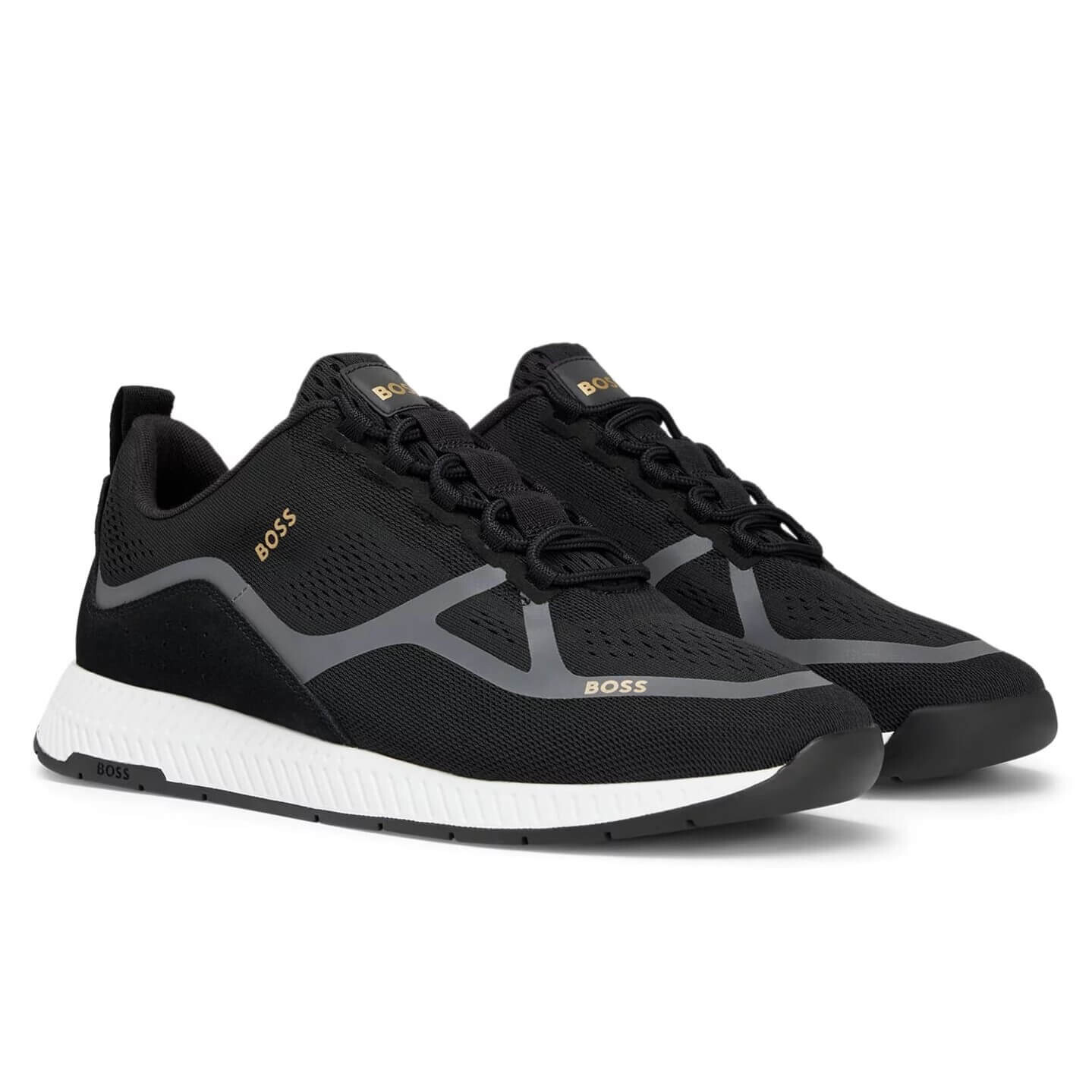 

Кроссовки Boss Mesh Lace-Up, черный