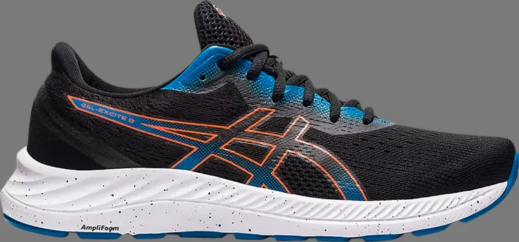 

Кроссовки gel excite 8 'black marigold orange' Asics, черный