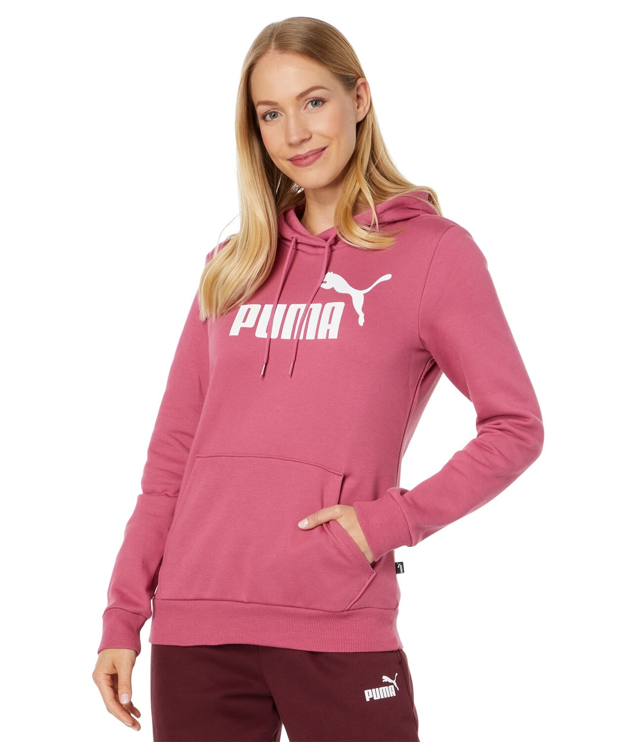 

Худи PUMA, Essentials Logo Fleece Hoodie, Розовый