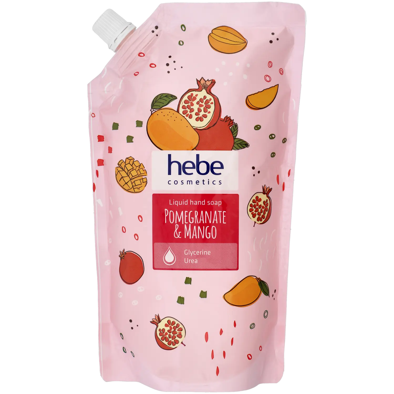 

Hebe Cosmetics Granat & Mango запас жидкого мыла, 500 мл