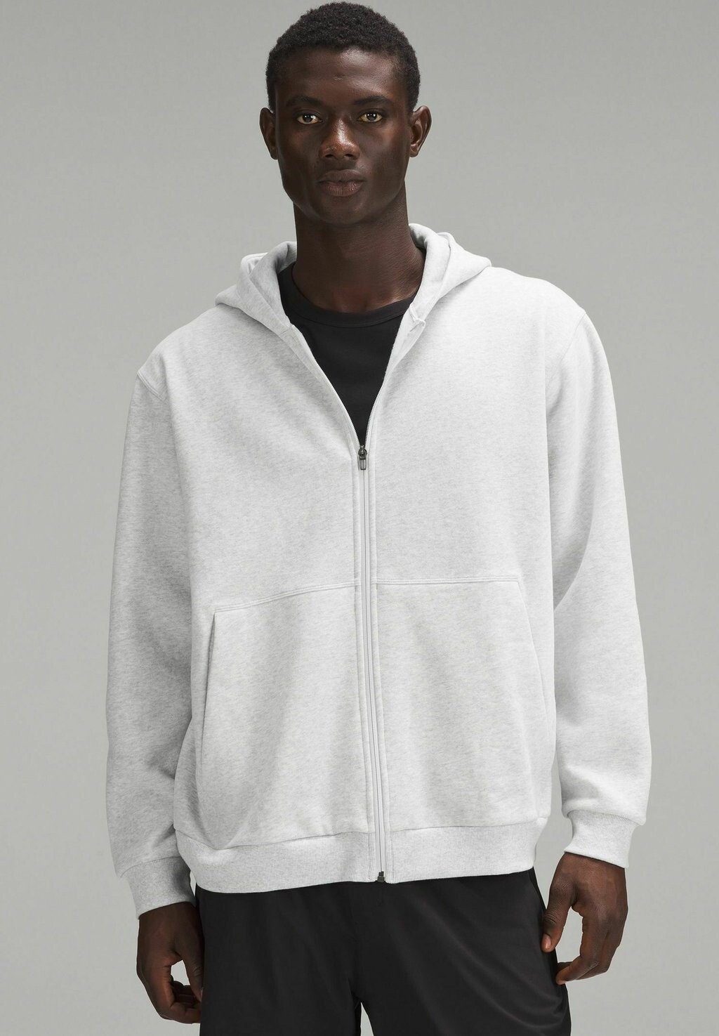 

Толстовка на молнии Steady State Full lululemon, цвет heathered core ultra light grey white