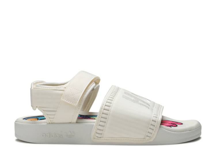 Кроссовки Adidas PHARRELL X ADILETTE 2.0 SANDAL 'CREAM WHITE', белый