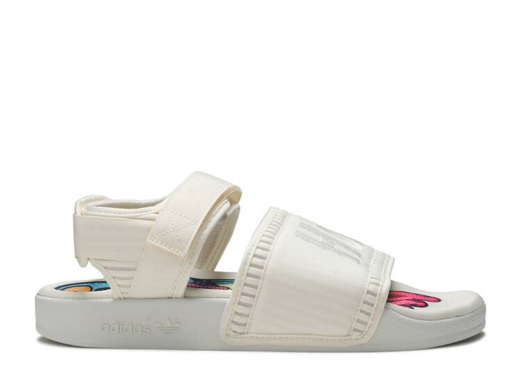 

Кроссовки Adidas PHARRELL X ADILETTE 2.0 SANDAL 'CREAM WHITE', белый, Белый;серый
