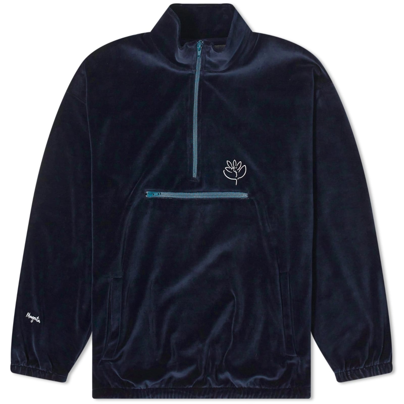 Куртка Magenta Dimanche Velour Half Zip, темно-синий брош э гипербола с половиной