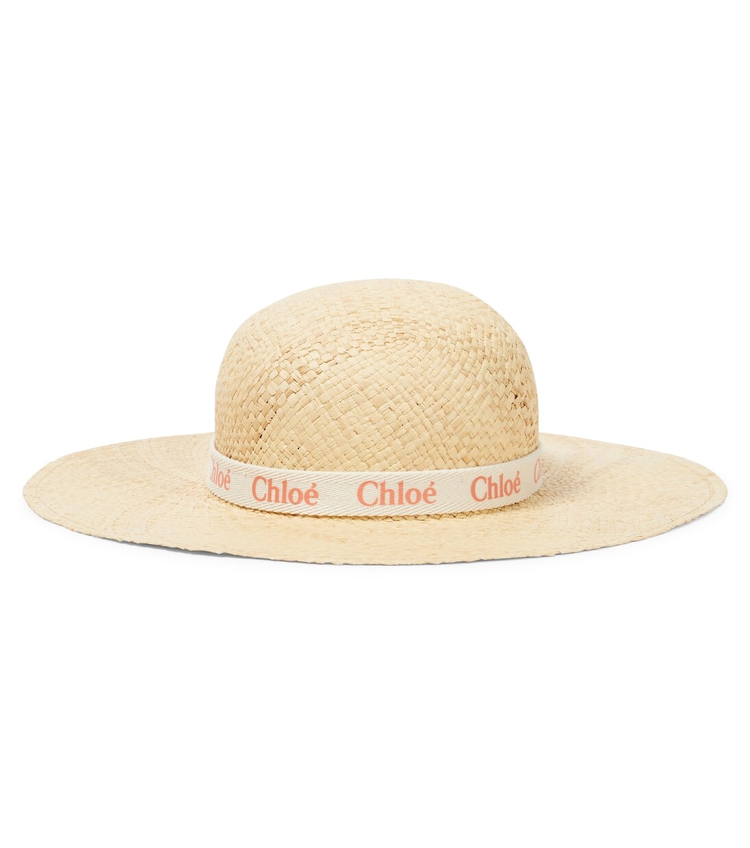 

Солнцезащитная шляпа с эффектом рафии Chloé Kids, нейтральный