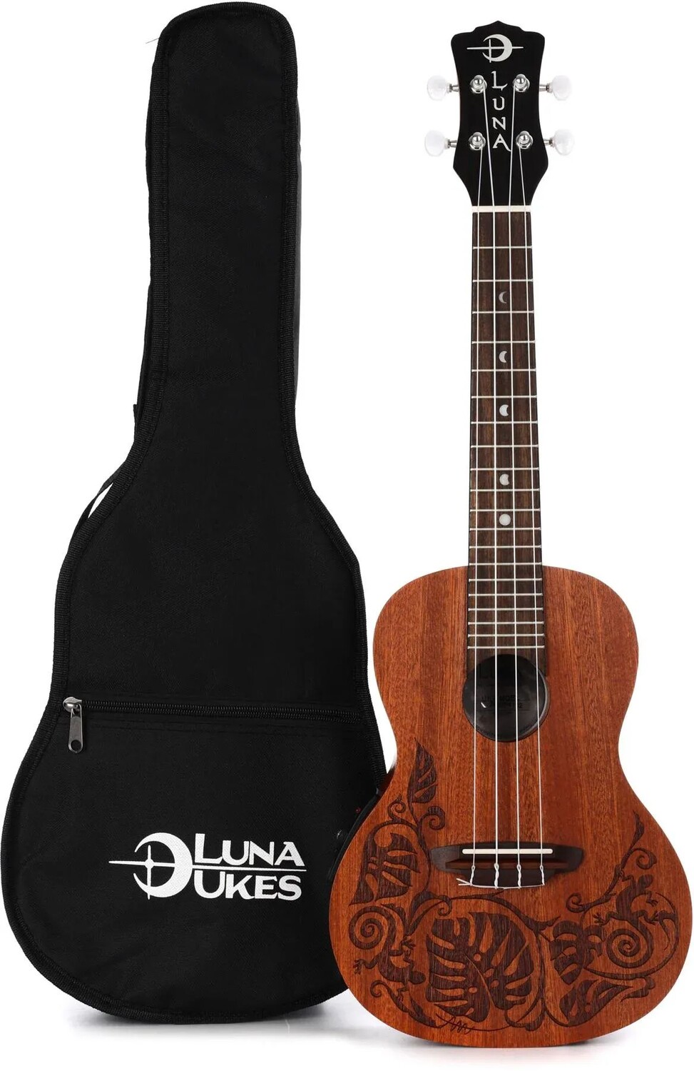 

Luna Lizard Mahogany Концертная укулеле A/E - Satin Natural