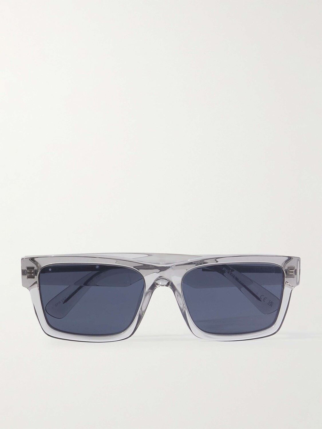 

Солнцезащитные очки из ацетата квадратной оправы PRADA EYEWEAR, серый
