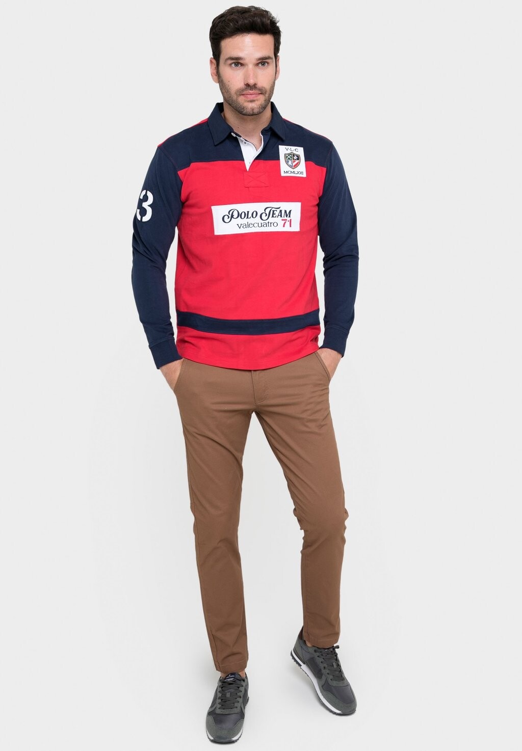 

Футболка с длинным рукавом RUGBY TEAM VALECUATRO, красный