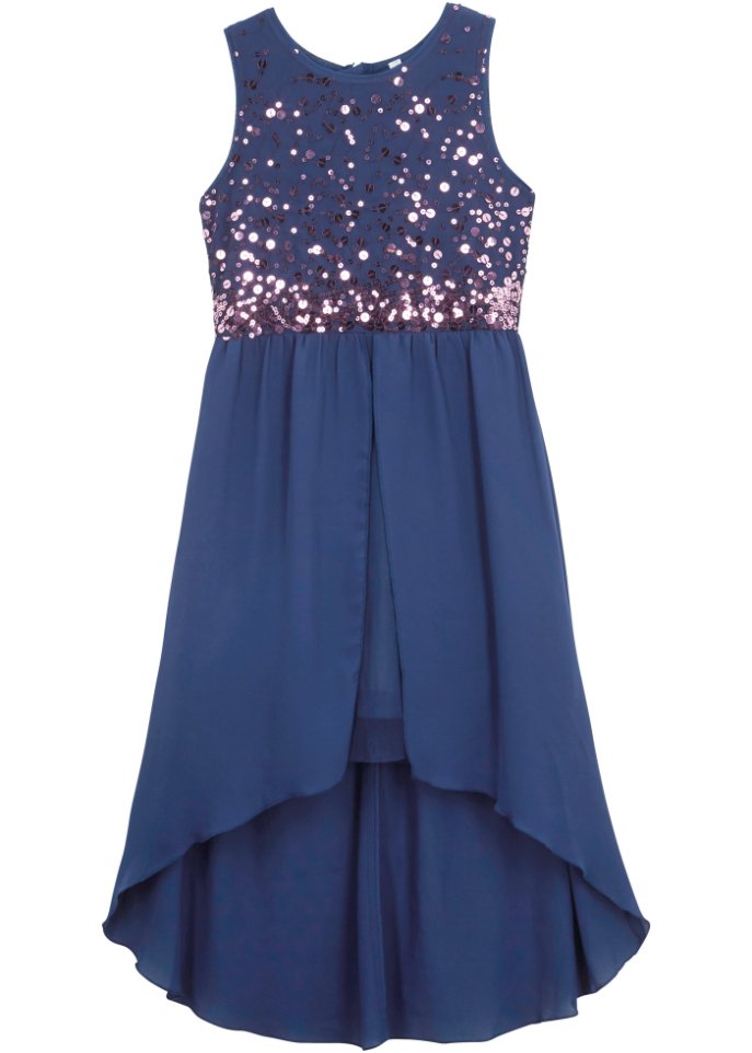 цена Праздничное платье для девочек со шлейфом из тюля Bpc Bonprix Collection, синий