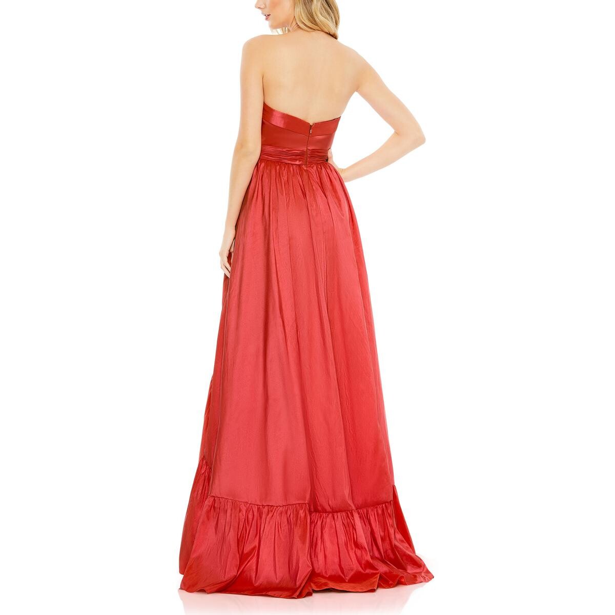 

Женское вечернее платье без бретелек Shantung Mac Duggal, цвет Cherry