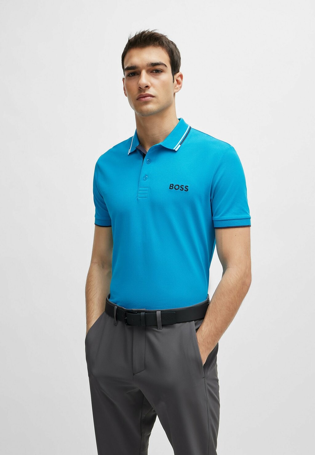 

Поло Paddy Pro BOSS, цвет turquoise two