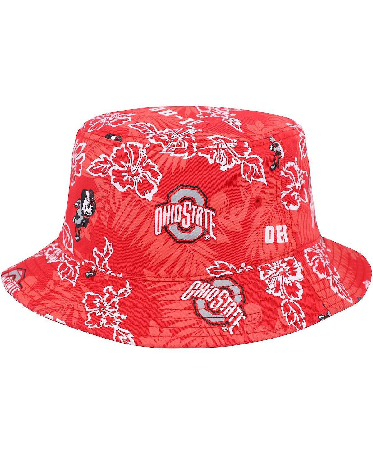 

Мужская панама с цветочным принтом Scarlet Ohio State Buckeyes Reyn Spooner