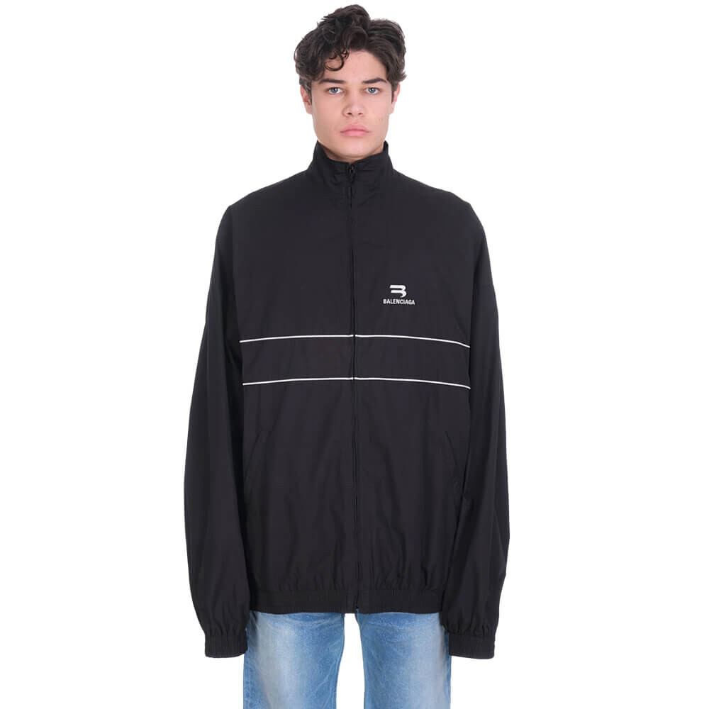 

Куртка Balenciaga Casual In Black Cotton, черный